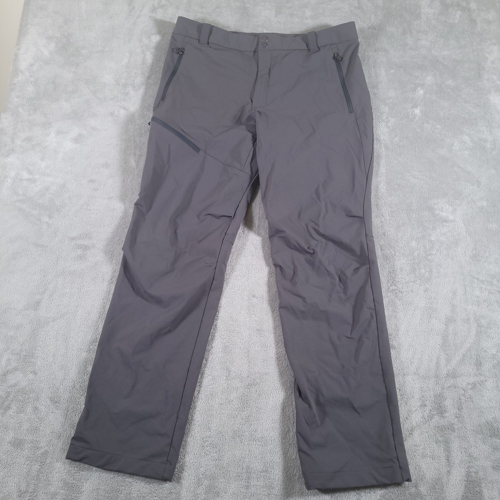 REI Co-op Activator Pants Mens 36x32 Gray Nylon Stretch Hiking Performance Cargo - Picture 2 of 9